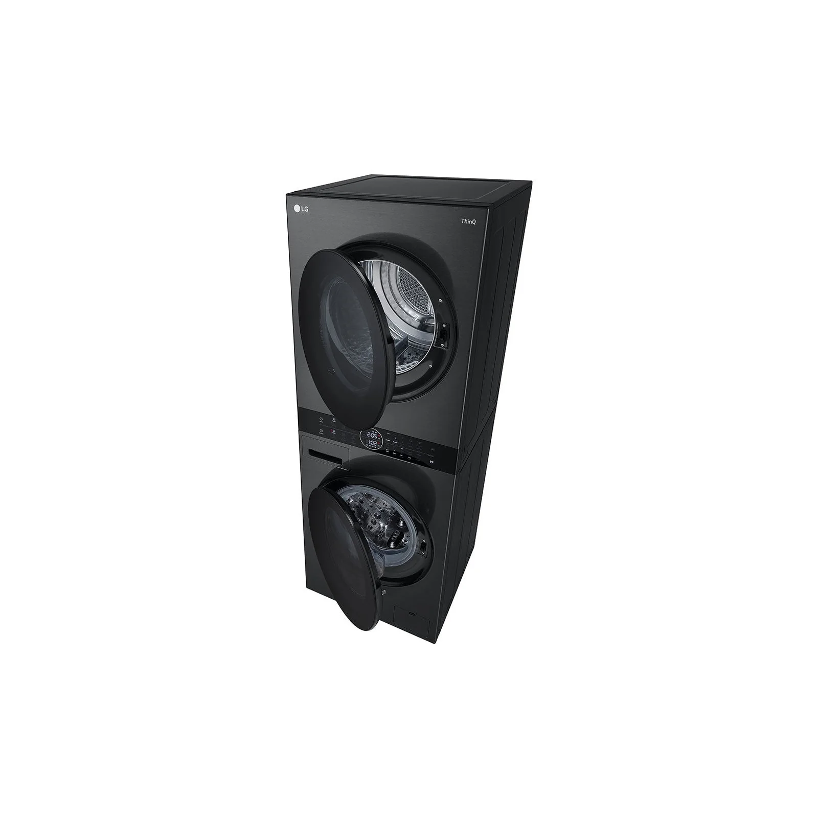 LG WashTower 12KG Washing Machine, 10KG Dual Inverter Heat Pump Dryer, 1400 RPM, Black Steel Finish, W4W8BVPKZHM - Image 8