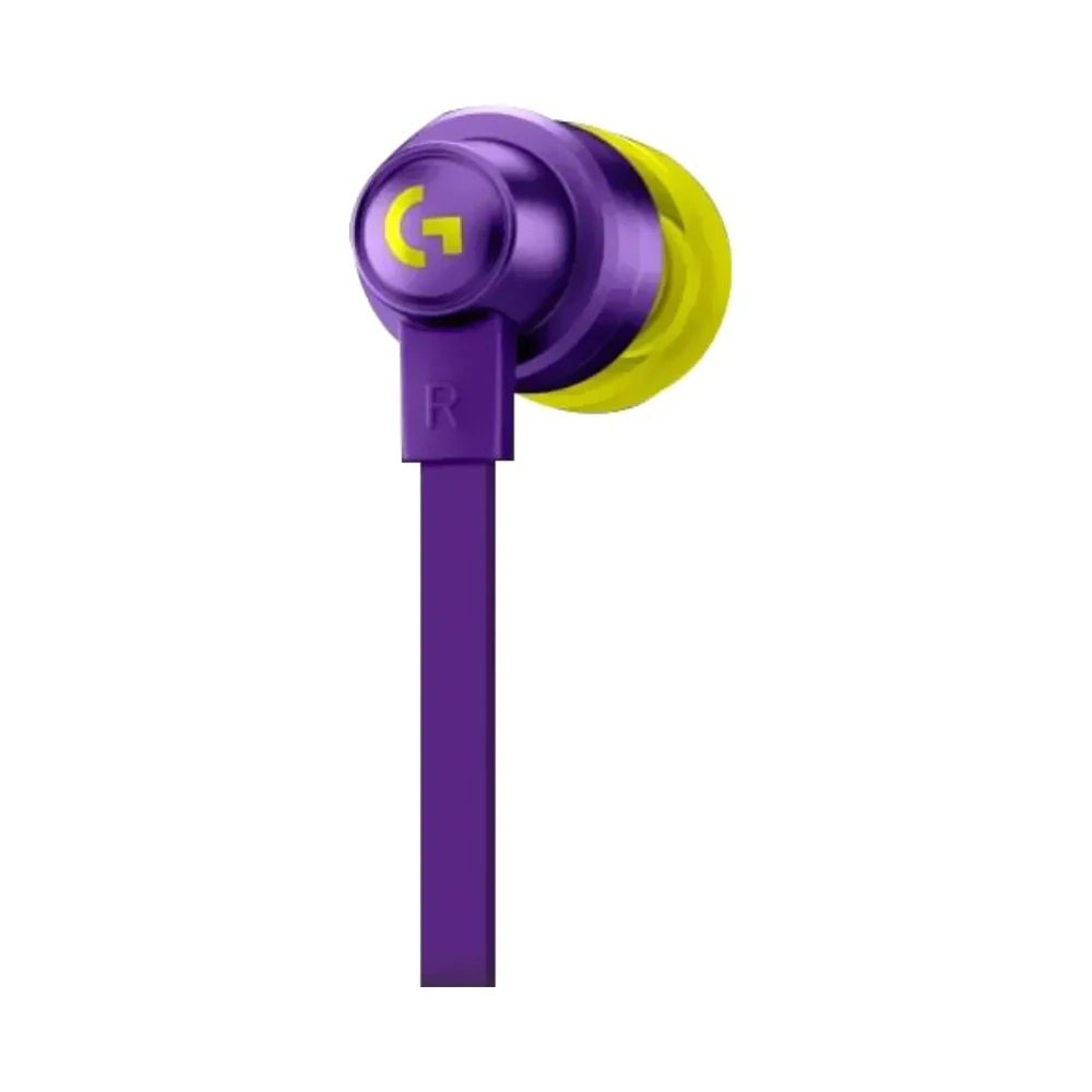 Logitech Wired In-Ear Gaming Earphones Purple - Image 2