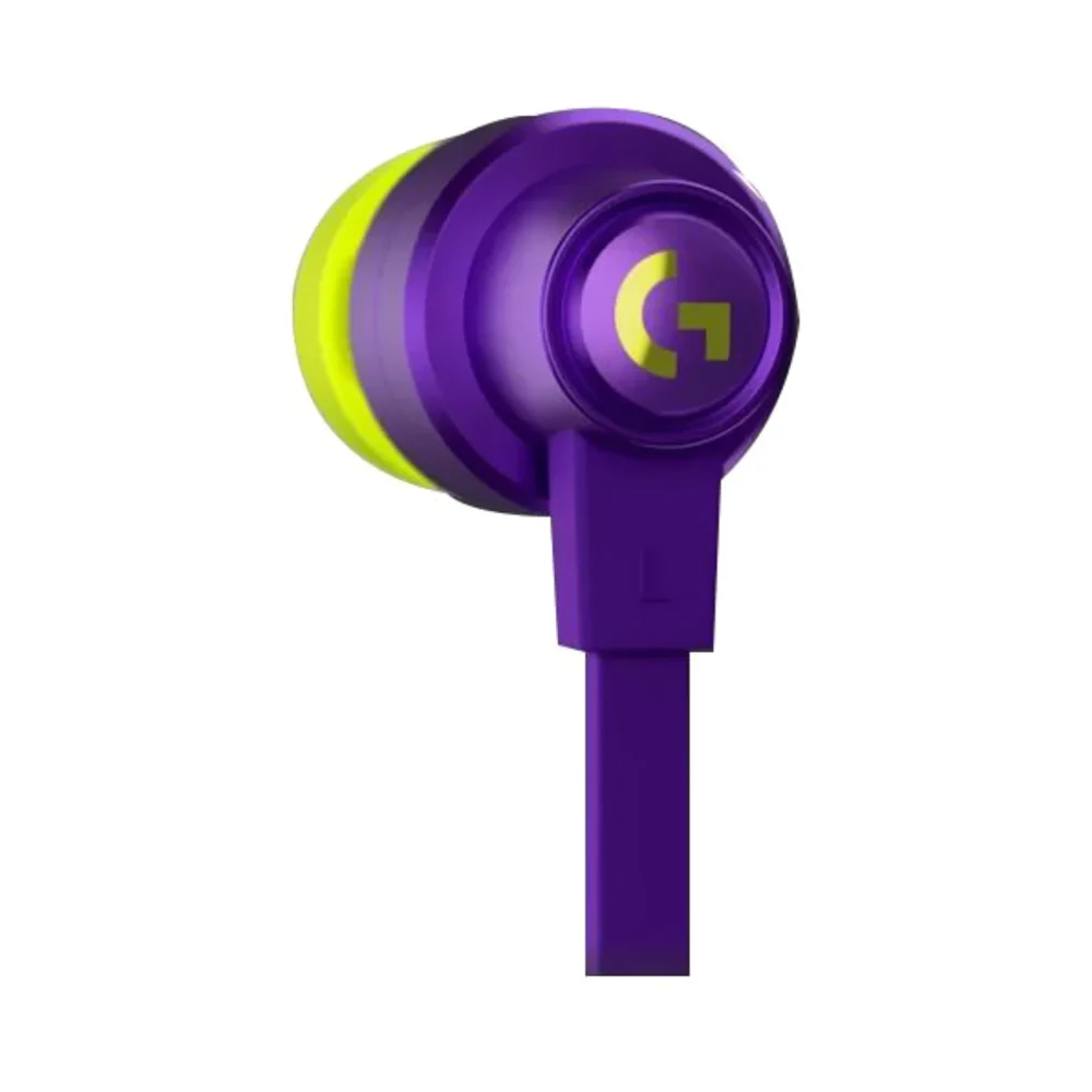 Logitech Wired In-Ear Gaming Earphones Purple - Image 3
