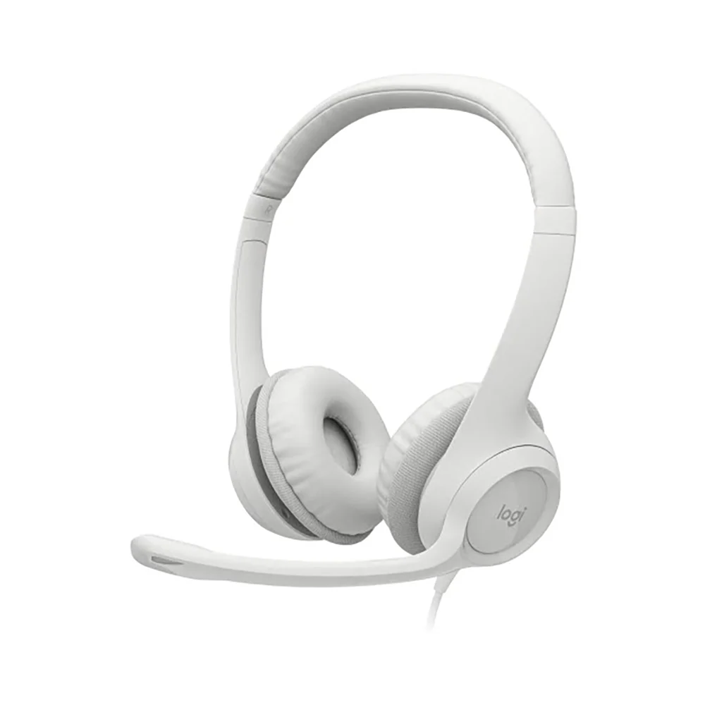 Logitech H390 Usb Computer Headset Off White