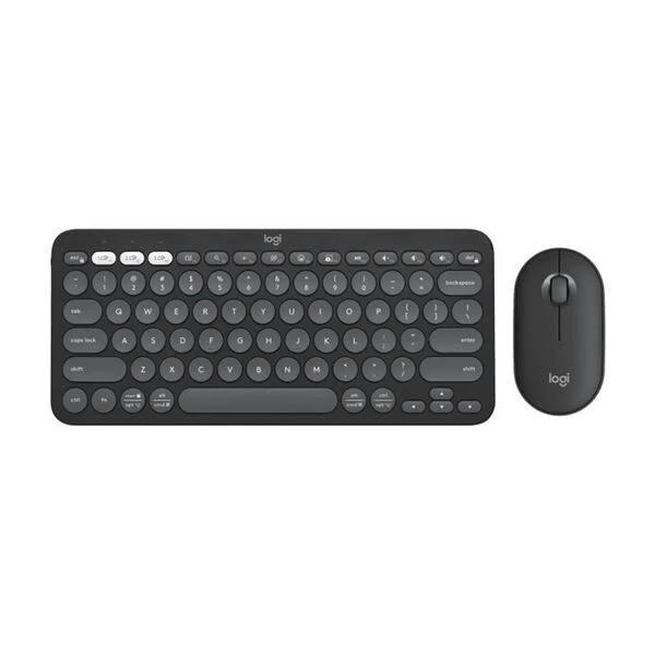 Logitech Pebble 2 Bluetooth Keyboard And Mouse Combo Tonal Graphite