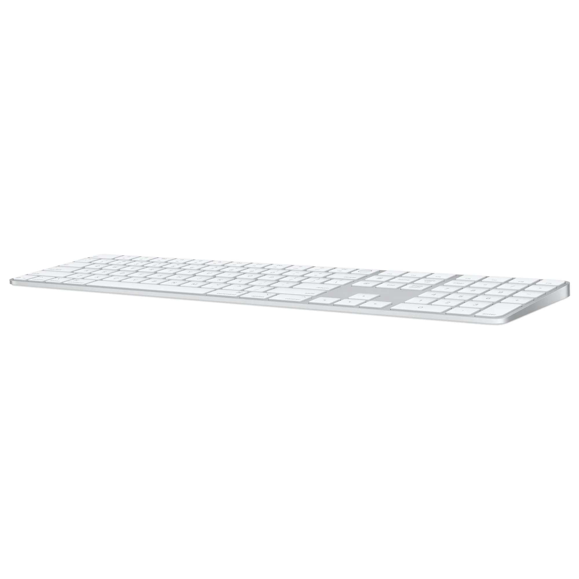 Apple Magic Keyboard with Touch ID and Numeric Keypad for Mac models with Apple silicon (USB–C) - US English - White Keys - Image 4