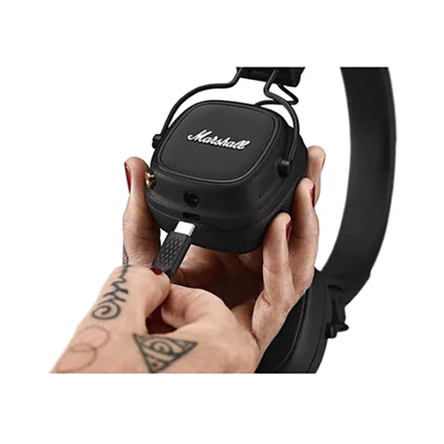 Marshall Major IV Foldable Bluetooth On-Ear Headphones Black - Image 5