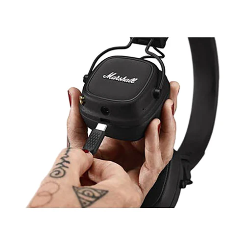 Marshall Major IV Foldable Bluetooth On-Ear Headphones Black - Image 7