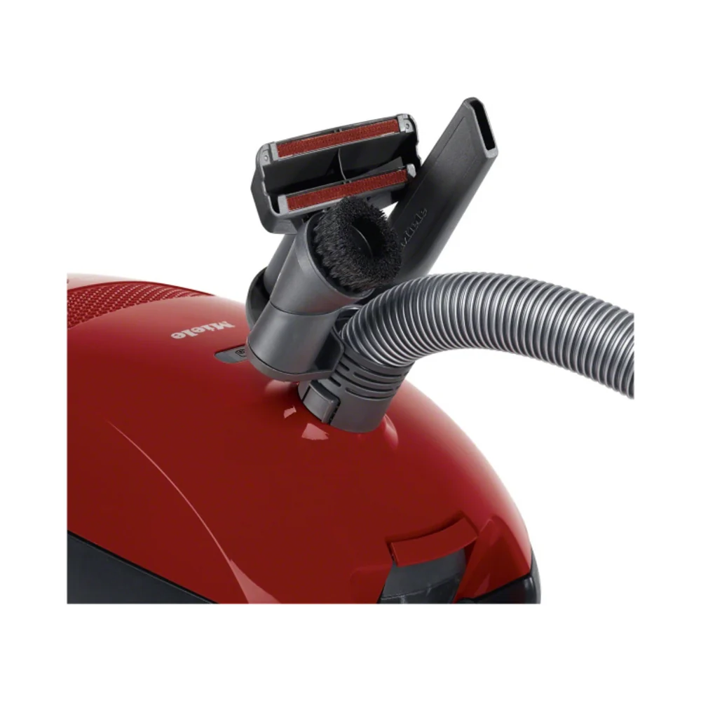 Miele Classic C1 Canister Vacuum Cleaner with AirClean Filter, 800W PowerLine Motor and Comfort Telescopic Tube for Convenient Vacuuming, Mango Red - Image 2