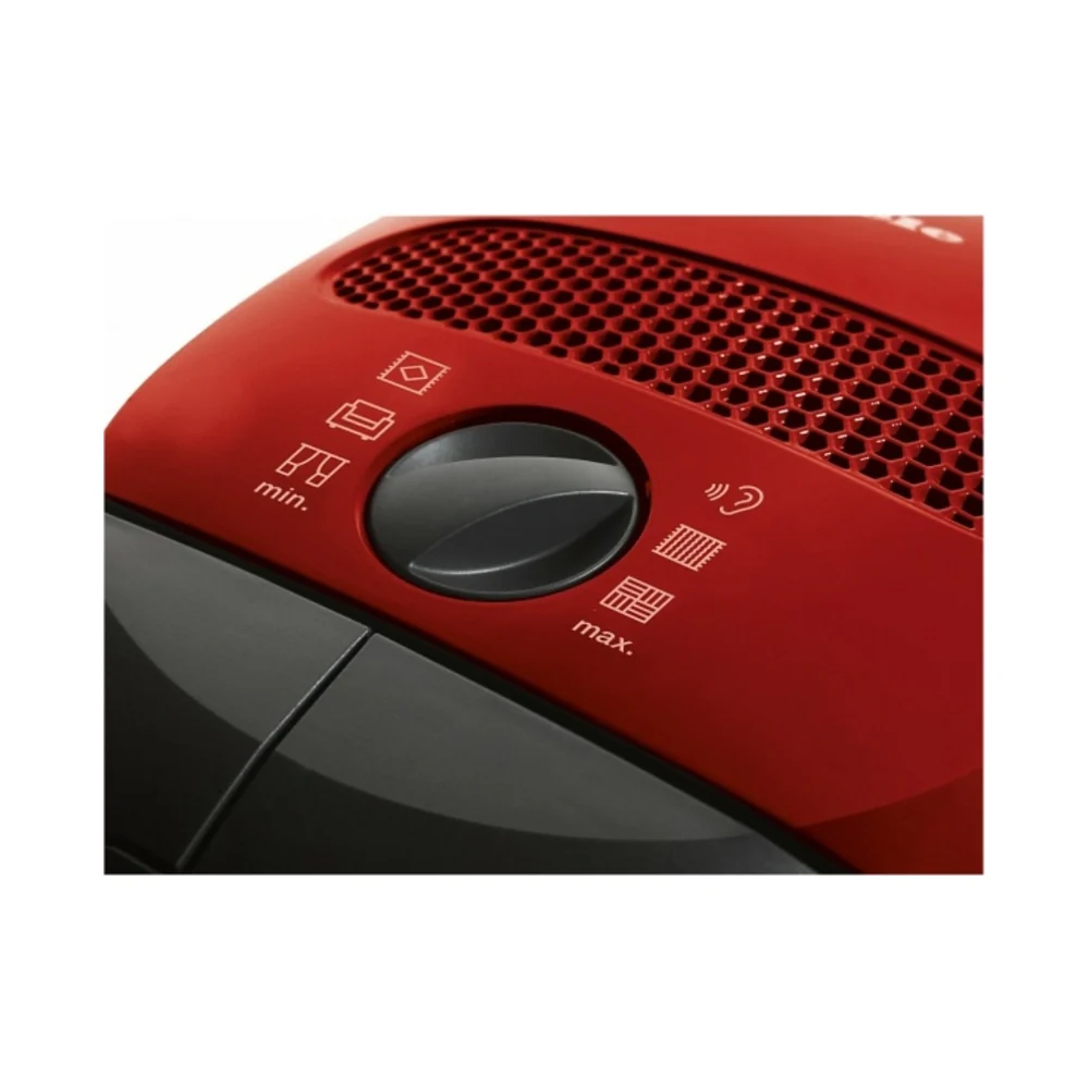 Miele Classic C1 Canister Vacuum Cleaner with AirClean Filter, 800W PowerLine Motor and Comfort Telescopic Tube for Convenient Vacuuming, Mango Red - Image 3