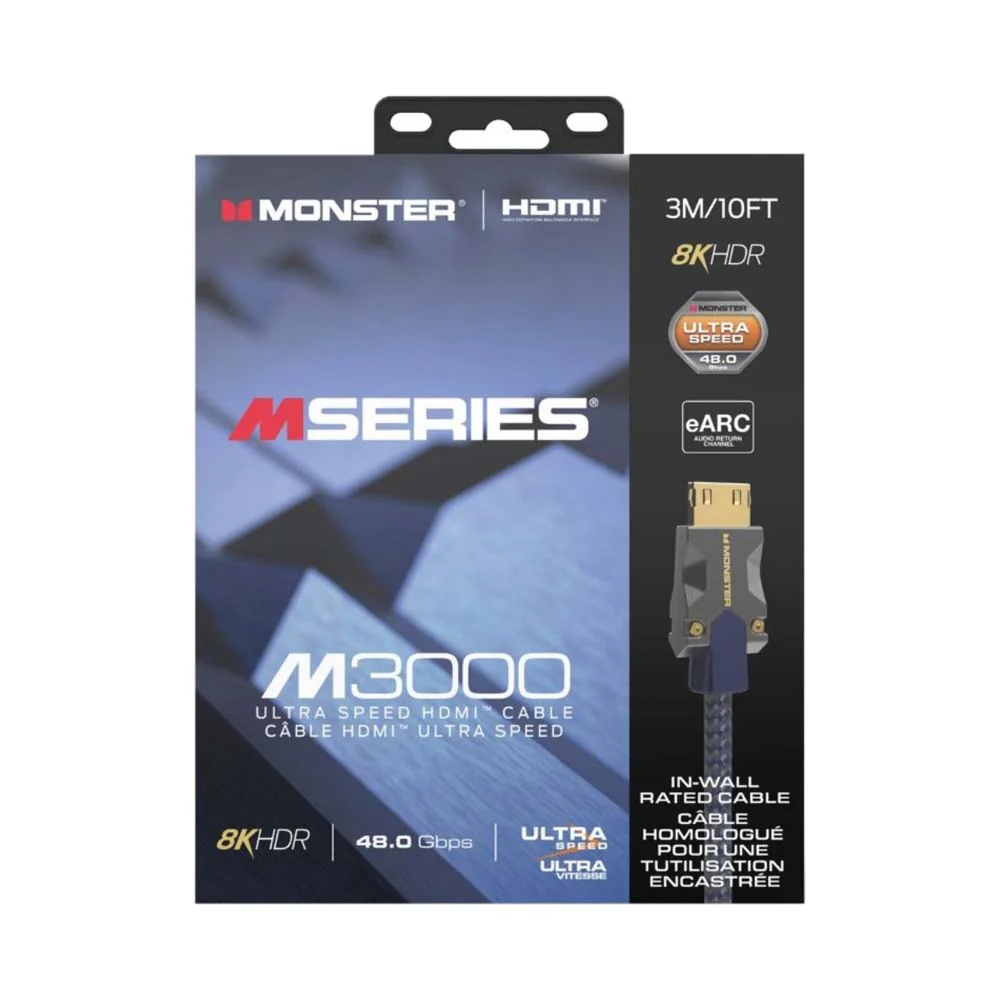 Monster M-Series HDMI 4K Cable 3m Blue - Image 4