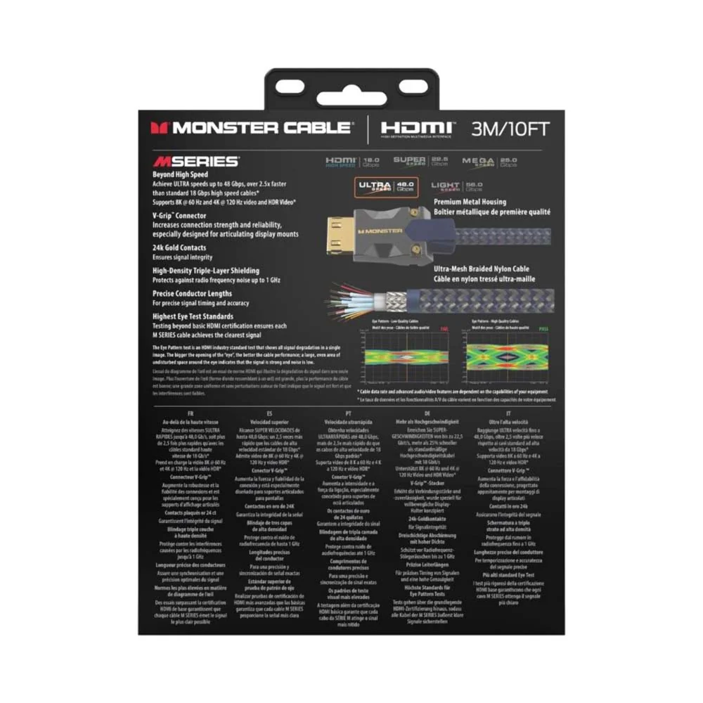 Monster M-Series HDMI 4K Cable 3m Blue - Image 5