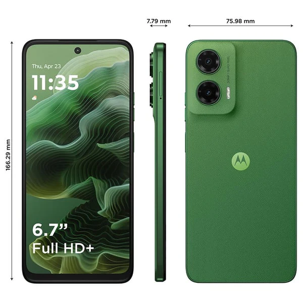 Motorola  G35 5G Smartphone, 8GB, 128GB, 50MP+8MP Camera, Android 14, Leaf Green - Image 3