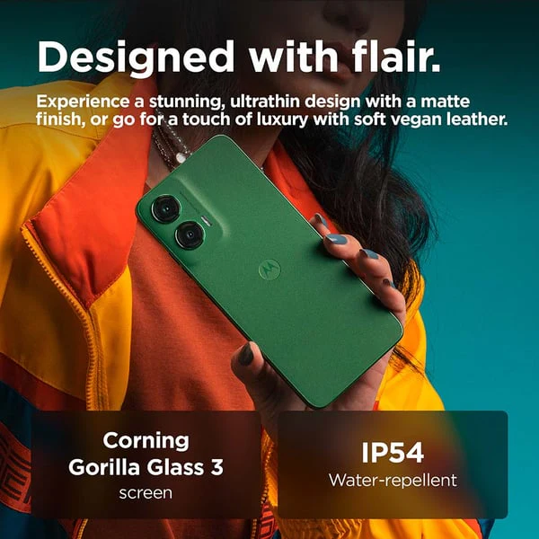 Motorola  G35 5G Smartphone, 8GB, 128GB, 50MP+8MP Camera, Android 14, Leaf Green - Image 5