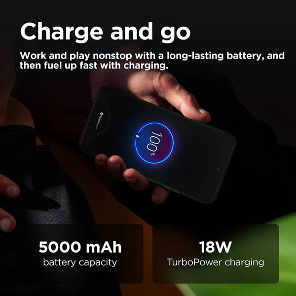 Motorola  G35 5G Smartphone, 8GB, 128GB, 50MP+8MP Camera, Android 14, Leaf Green - Image 6