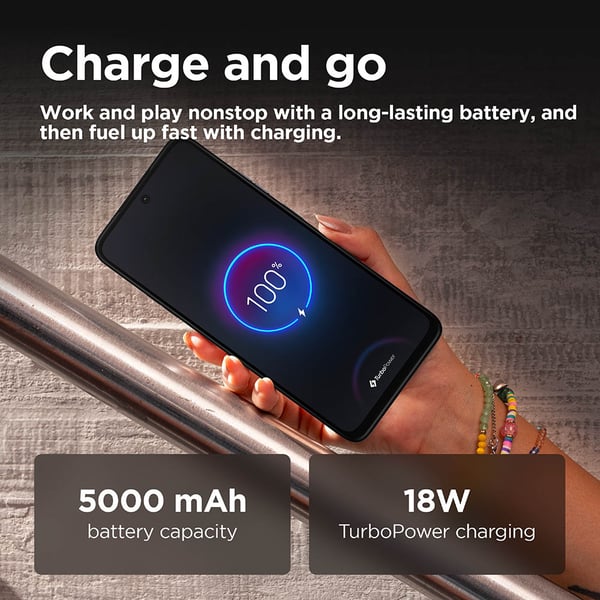 Motorola  G35 5G Smartphone, 8GB, 128GB, 50MP+8MP Camera, Android 14, Midnight Black - Image 5