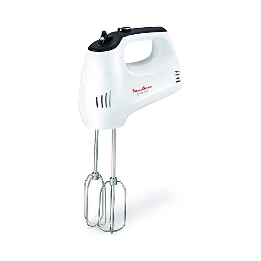 MOULINEX Hand Mixer, Quick Mix Mixer for Whipping and dough kneading, 5 speeds, stainless steel beaters and dough hooks, HM310127 - Image 3
