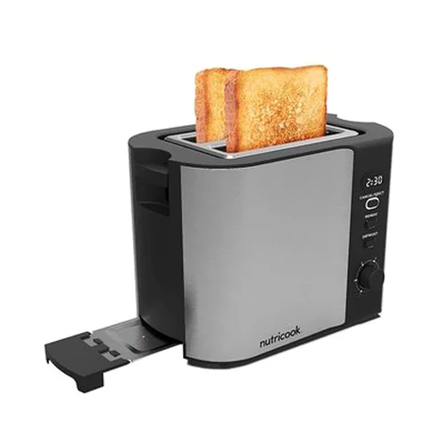 Nutricook 2 Slices Digital Display Toaster Silver - Image 2