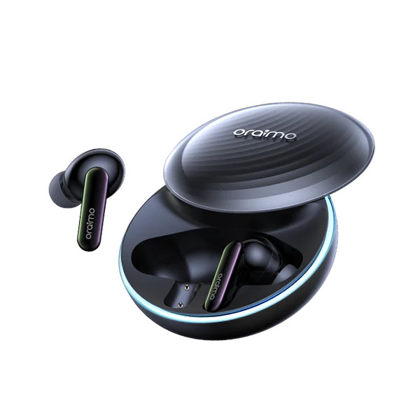 Oraimo Freepods 5 ANC True Wireless Earbuds, IPX4 Water Proof, BT V5.4, 300mAh, Grey, OTW-630