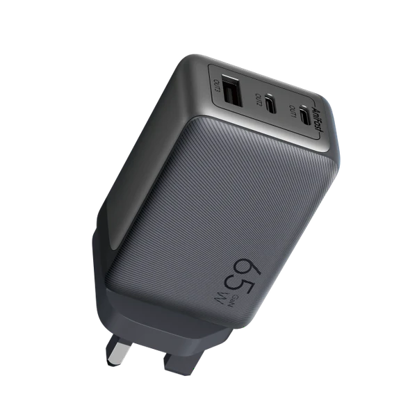 Oraimo  Hypergan Bundle Power Adapter, GAN, 65W, 100W Type-C to Type-C Cable included, Black, OCW-7652U+116CC