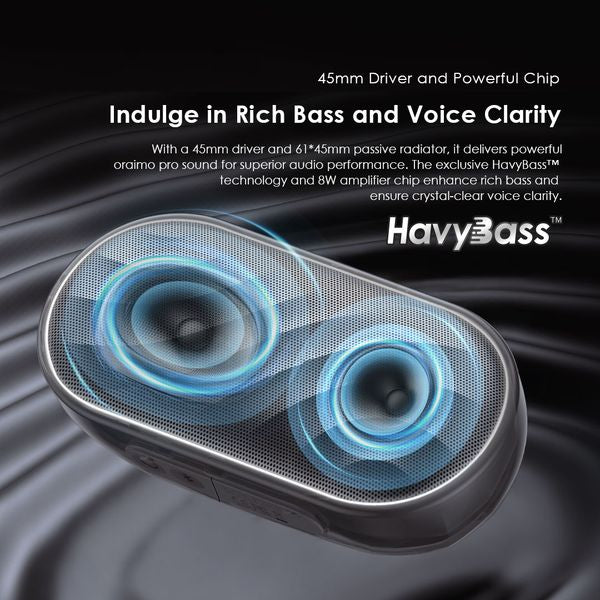 Oraimo  SpaceBuds Neo TWS True Wireless Earbuds, IPX4 Water Proof, BT V5.4, 300mAh, Blue, OTW-323MBLU - Image 2