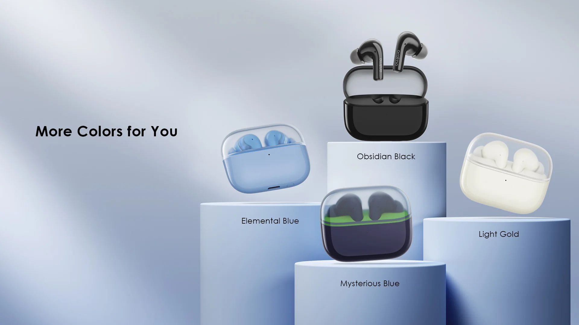 Oraimo SpaceBuds Z ANC True Wireless Earbuds, IPX5 Water Proof, BT V5.4, 300mAh, Blue, OTW-625MBLU - Image 6