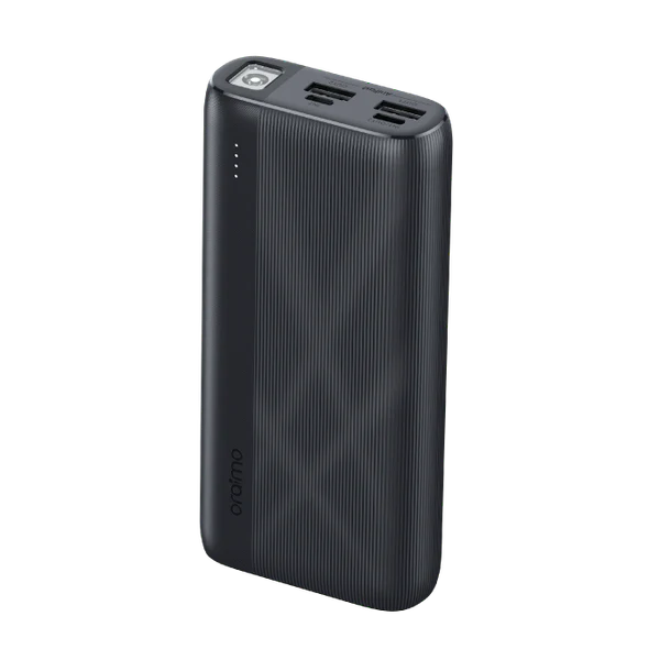 Oraimo  Traveler 22.5 LED Torch Power Bank, SOS Lighting Alarm, 22.5W, 20,000 mAh , Black, OPB-7204Q