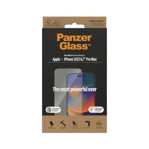 Panzer Ultra Wide Fit Screen Protector for Apple iPhone 14 Pro Max with Applicator Clear - Image 3