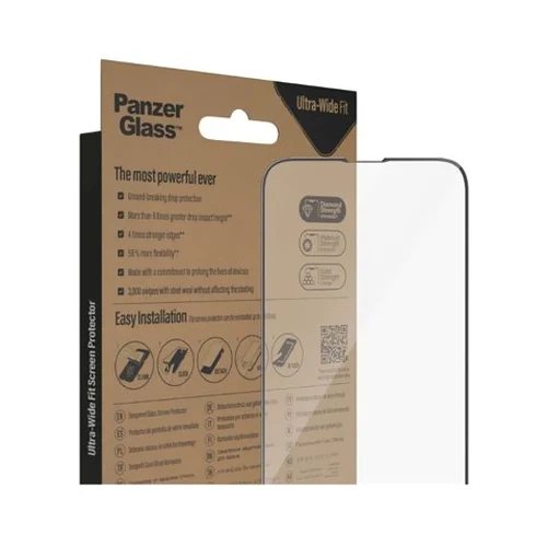 Panzer Ultra Wide Fit Screen Protector for Apple iPhone 14 with Applicator Clear - Image 5