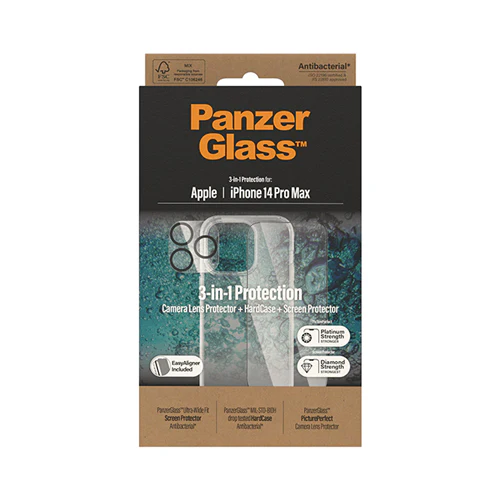 PanzerGlass 3-In-1 Bundle for Apple iPhone 14 Pro Max Clear - Image 3