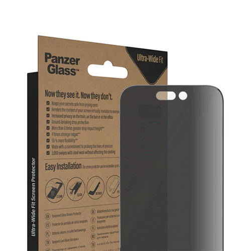 PanzerGlass Screen Protector for iPhone 14 Pro Black - Image 5