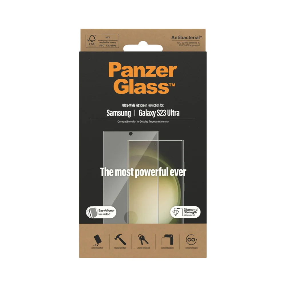 PanzerGlass Tempered Glass Screen Protector For Samsung Galaxy S23 Ultra Clear - Image 4
