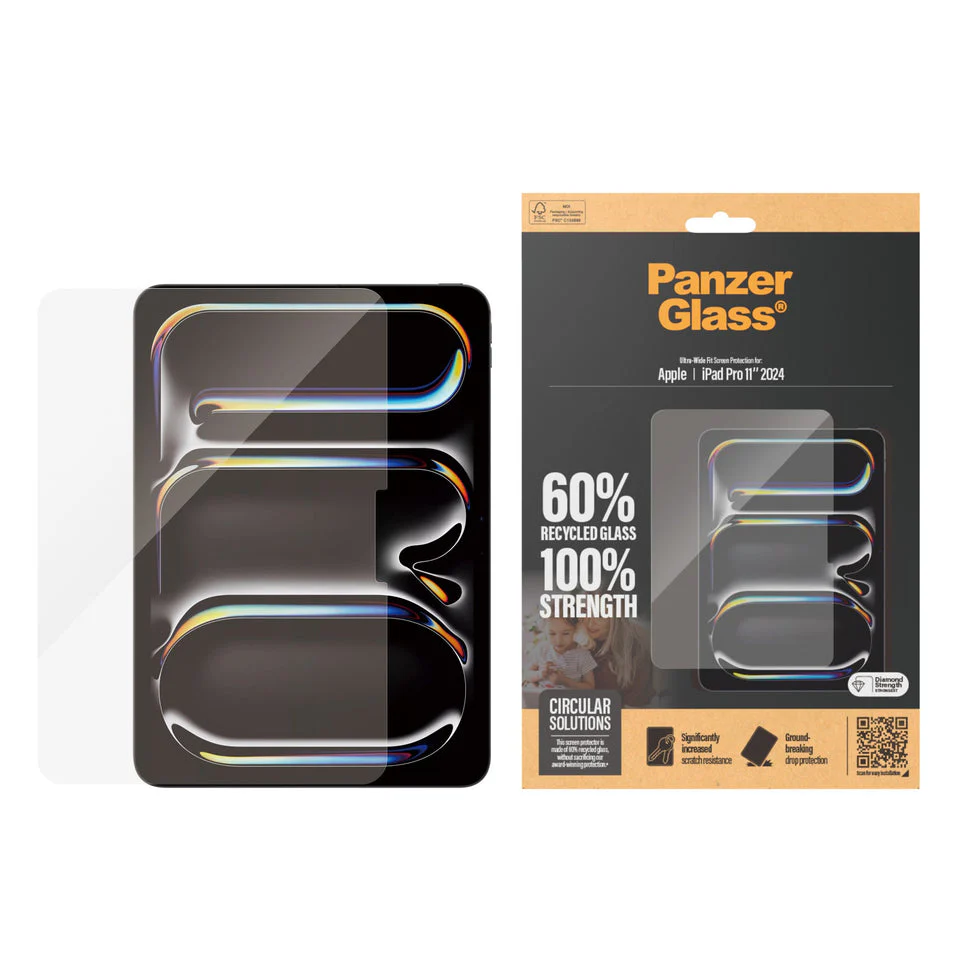 PanzerGlass Ultra-Wide Fit Clear Screen Protector iPad Pro 11-inch (2024) - Image 2