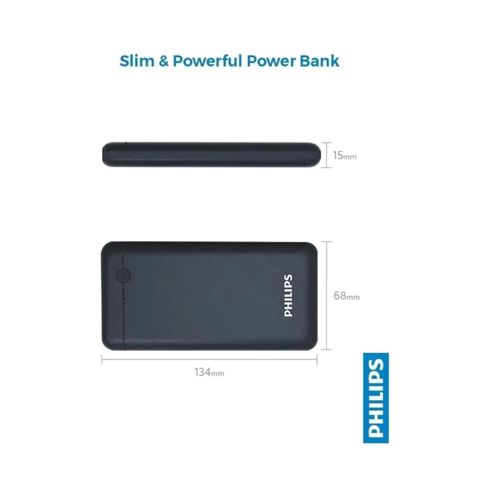 Philips Portable Power Bank 10000mAh Blue - Image 5
