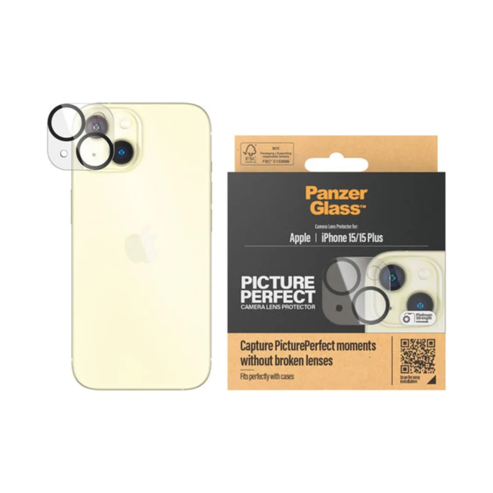 PanzerGlass Picture Perfect Camera Lens Protector for iPhone 15 and 15 Plus Clear - Image 4