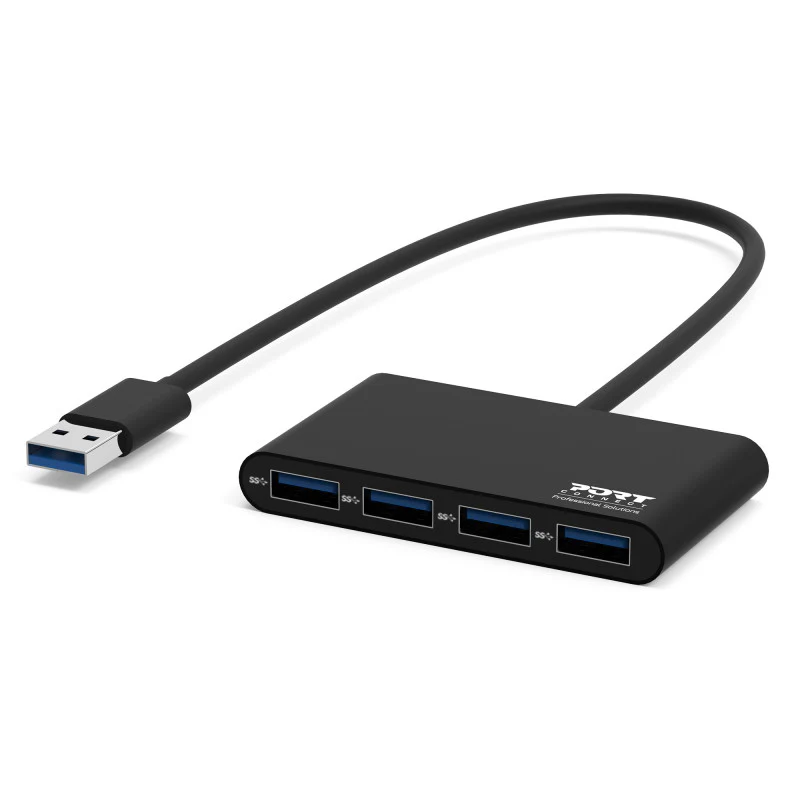 Port Designs 4-Port USB-A 3.0 Hub