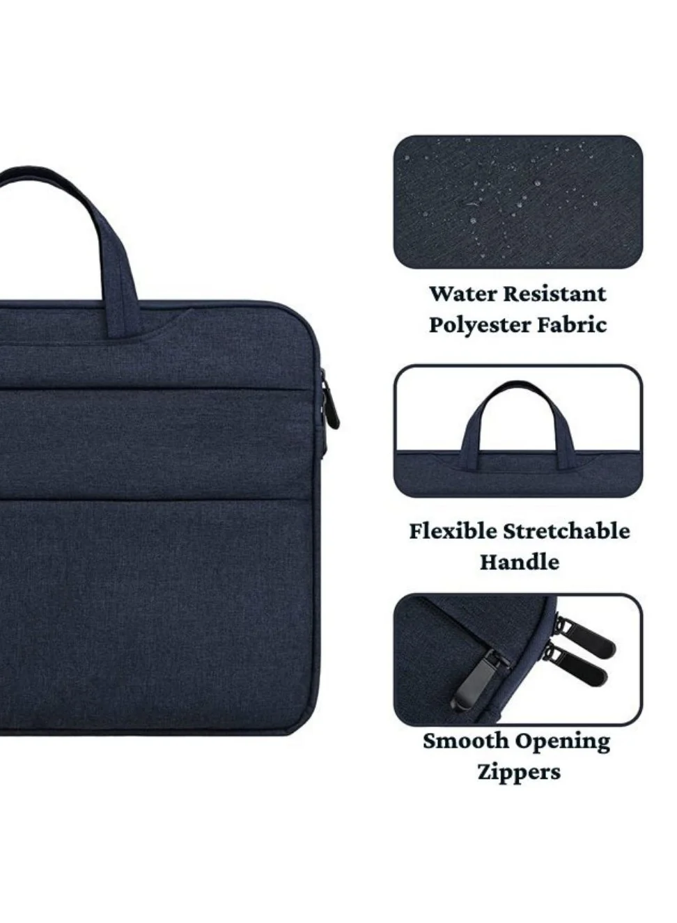 PROTECT  Bussiness 15.6 inch  Laptop Bag, Travel Belt, Shoulder Belt, Oxford Material, Blue, BLT15.5BLU - Image 3