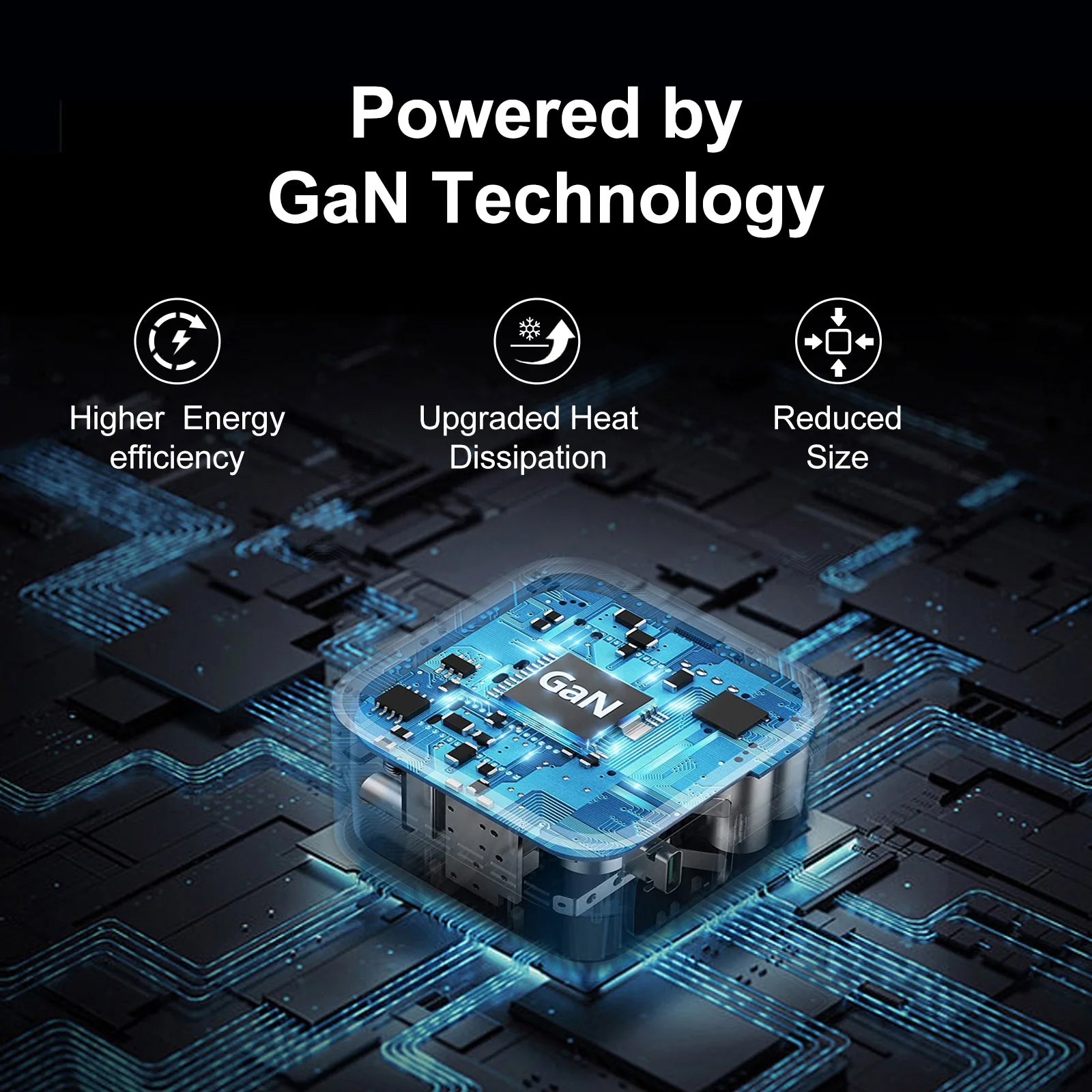 PROTECT Dual Type C GAN Power Adapter, 45W, Fast charging, Dual output, Type C, White, PD6050 - Image 5