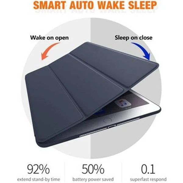 PROTECT  iPad 10.2 inch Protective Ipad Cover, With Screen Protector, Silcon, Trifold Stand , Auto Wakeup Sleep, Pen Slot, Blue, PIPAD10.2BLU - Image 2