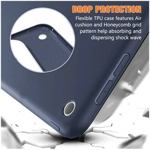 PROTECT  iPad 10.2 inch Protective Ipad Cover, With Screen Protector, Silcon, Trifold Stand , Auto Wakeup Sleep, Pen Slot, Blue, PIPAD10.2BLU - Image 3