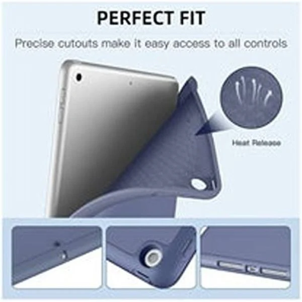 PROTECT  iPad 10.2 inch Protective Ipad Cover, With Screen Protector, Silcon, Trifold Stand , Auto Wakeup Sleep, Pen Slot, Blue, PIPAD10.2BLU - Image 5