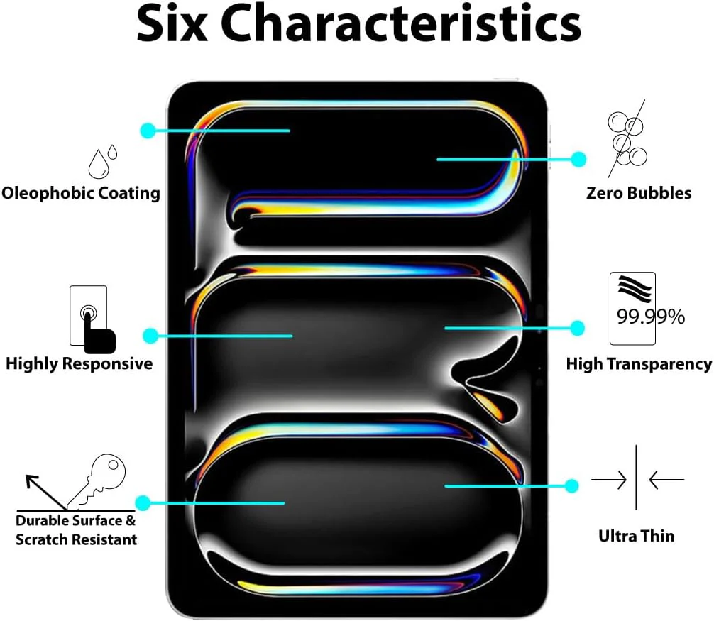 PROTECT iPad Pro 11 inch Sapphire Crystal Screen Protector, Protective, Anti Scratch, Tempered Glass, Clear, SCIP11 - Image 2
