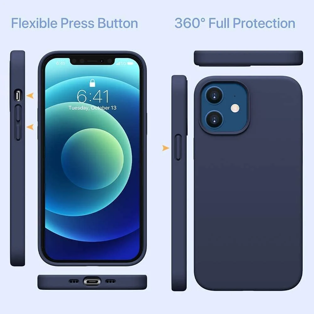 PROTECT  iPhone 12 Pro Max Straw Phone Case, Biodgradable, Blue, SIP12PMNB - Image 2