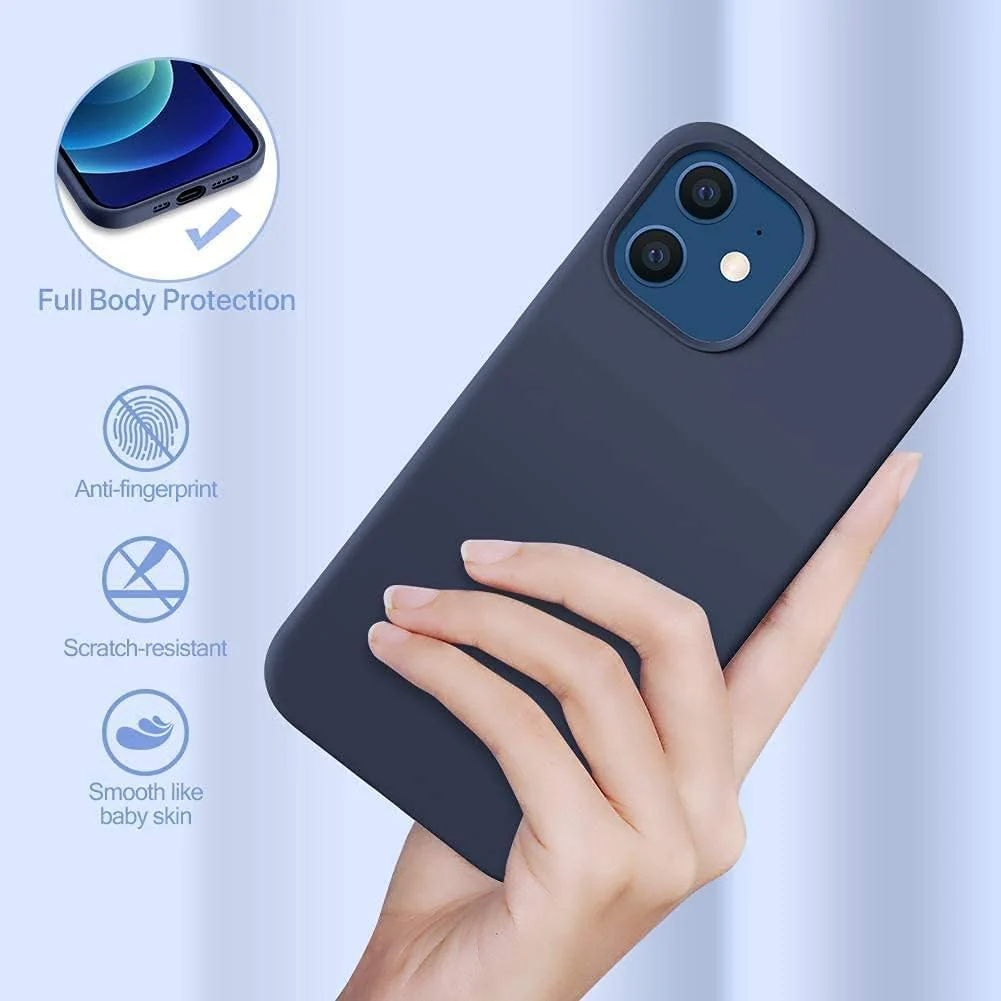 PROTECT  iPhone 12 Pro Max Straw Phone Case, Biodgradable, Blue, SIP12PMNB - Image 3
