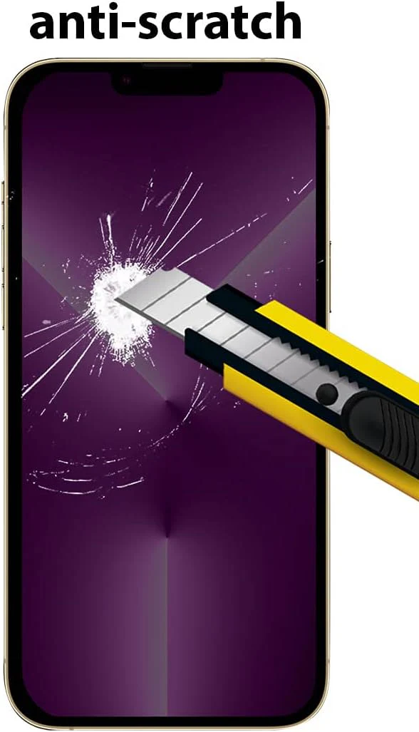PROTECT iPhone 13 Pro Max Privacy Screen Protector, 9D Tempered Glass, Anti Scratch, Matte , Black, PIP13PMTGM - Image 2