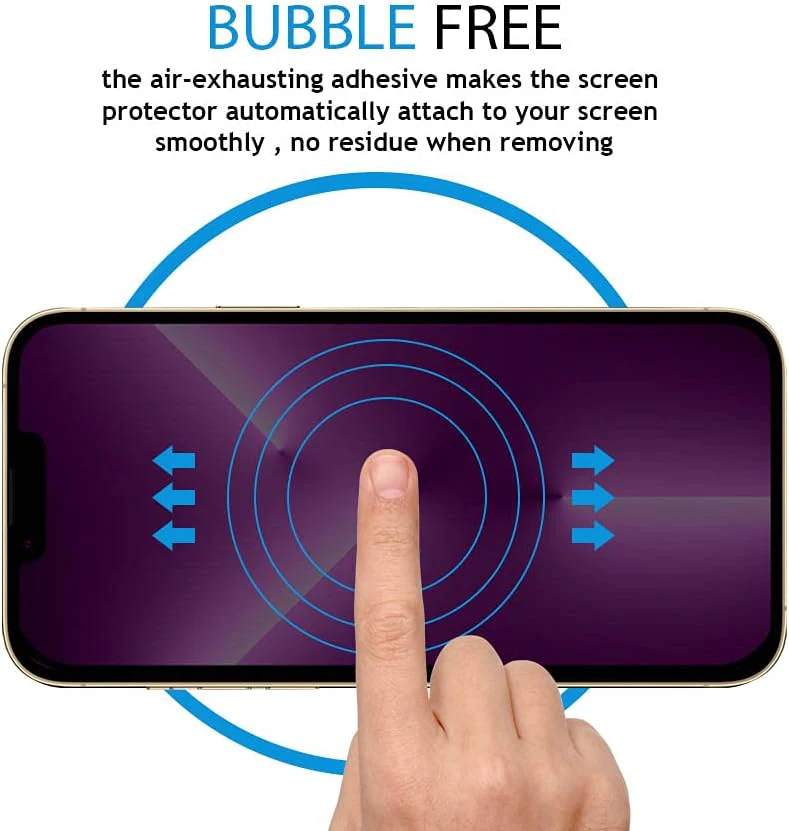 PROTECT iPhone 13 Pro Max Privacy Screen Protector, 9D Tempered Glass, Anti Scratch, Matte , Black, PIP13PMTGM - Image 4