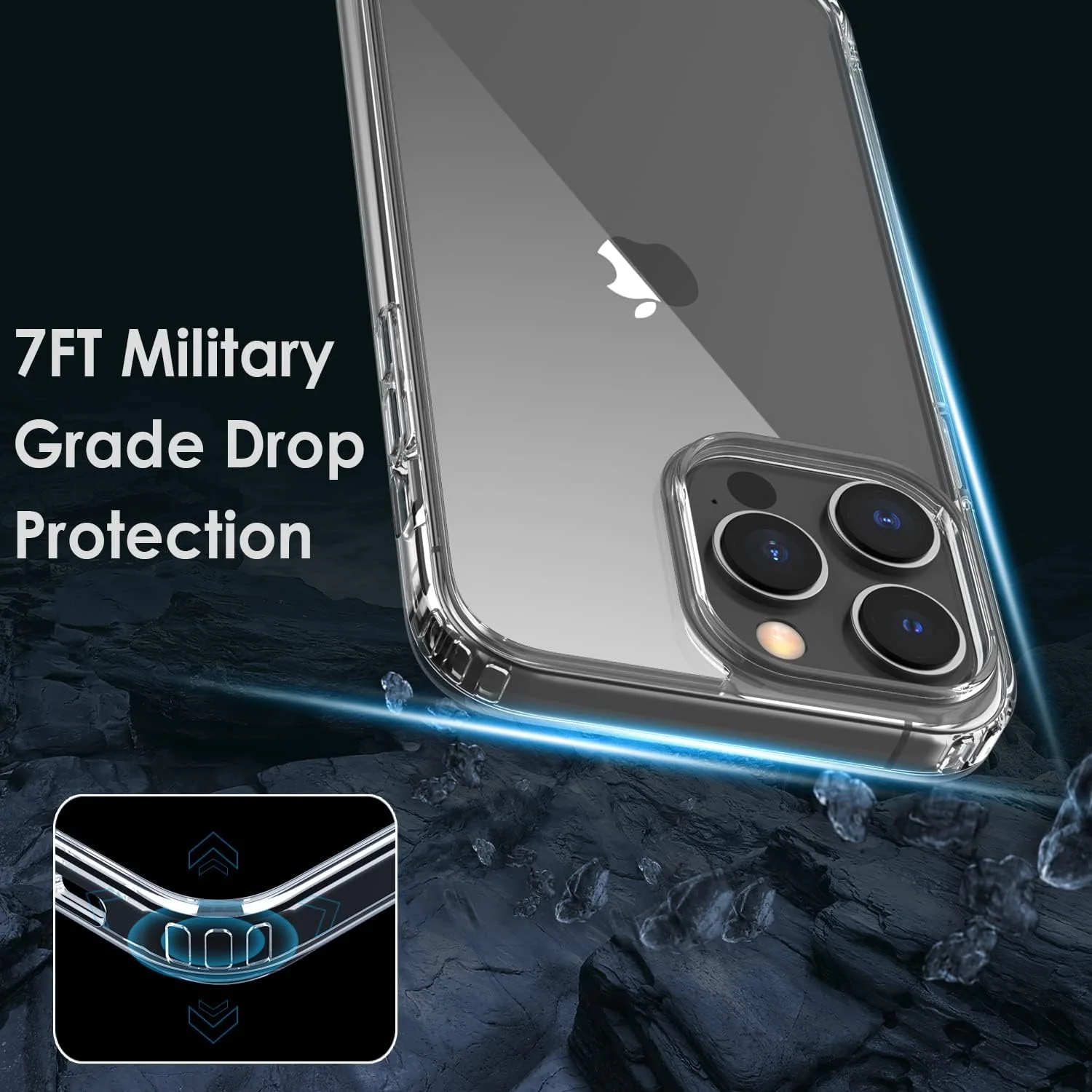PROTECT  iPhone 14 Pro Max Lucid Phone Case, Anti Scratch, Bundle, Screen Protector included, Protective, Clear, LIP14PM - Image 5