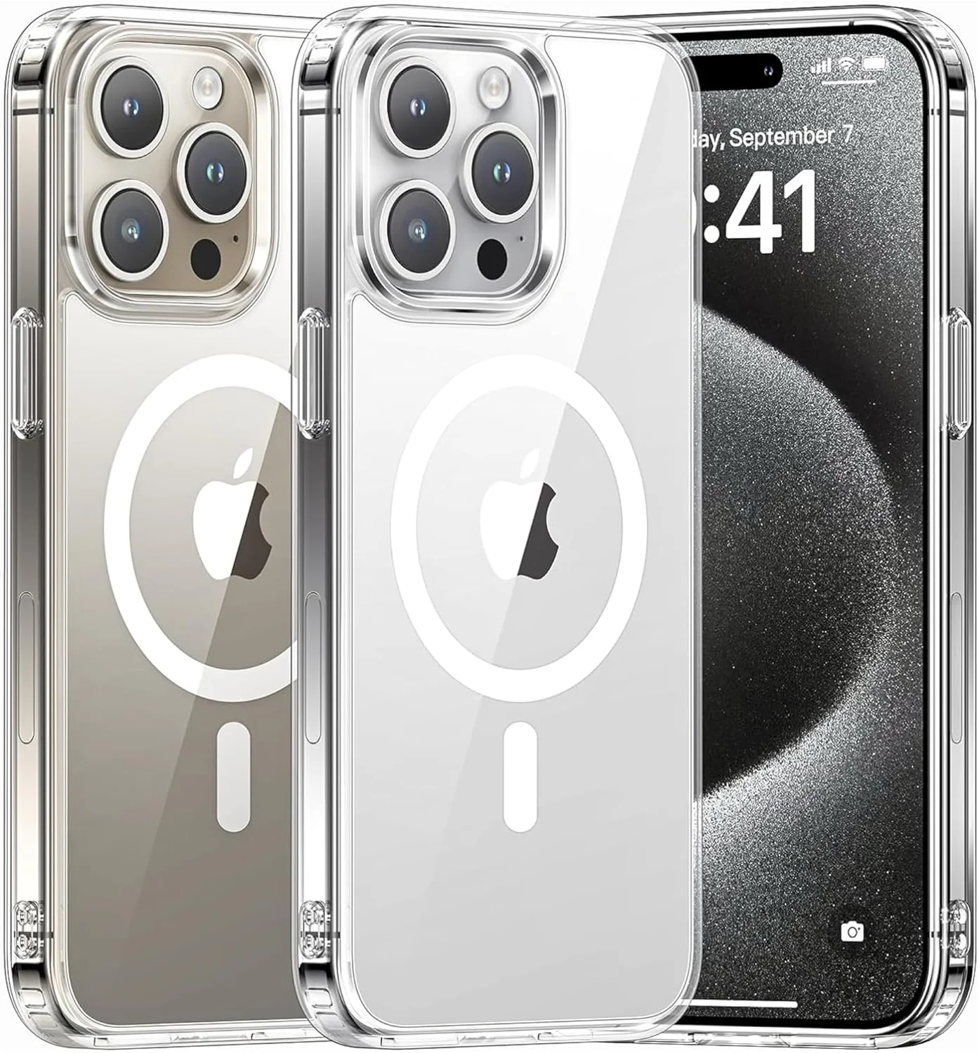 PROTECT  iPhone 15 Pro Magsafe Phone Case, Anti Scratch, Transparent, Protective, Clear, MSIP15P