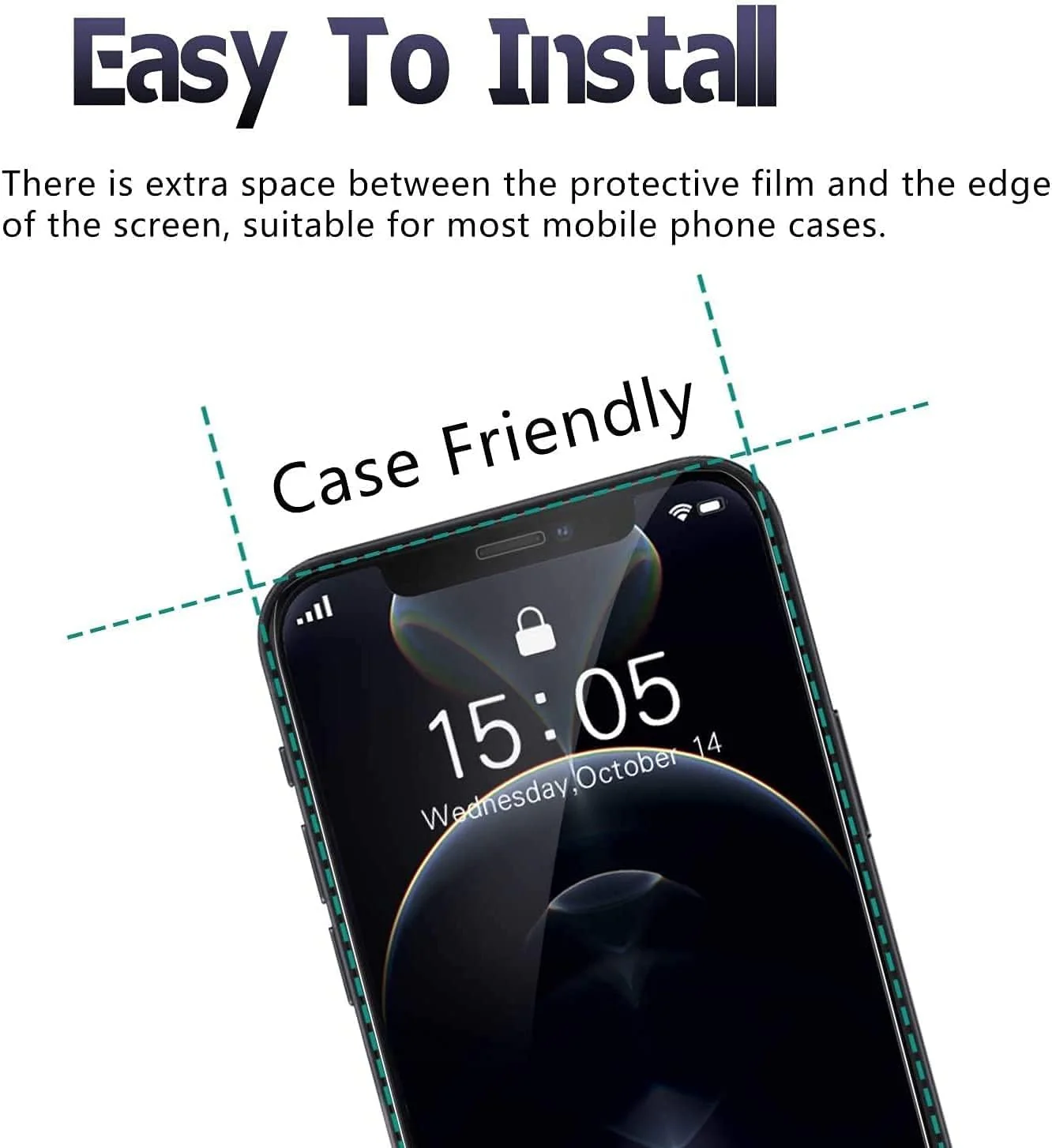 PROTECT   iPhone 15 Pro Max ESD Screen Protector, Anti Dust, 9D, Tempered Glass, Clear, CIP15PM - Image 4