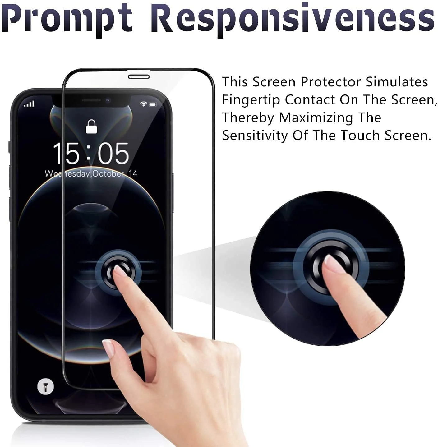 PROTECT   iPhone 15 Pro Max ESD Screen Protector, Anti Dust, 9D, Tempered Glass, Clear, CIP15PM - Image 6