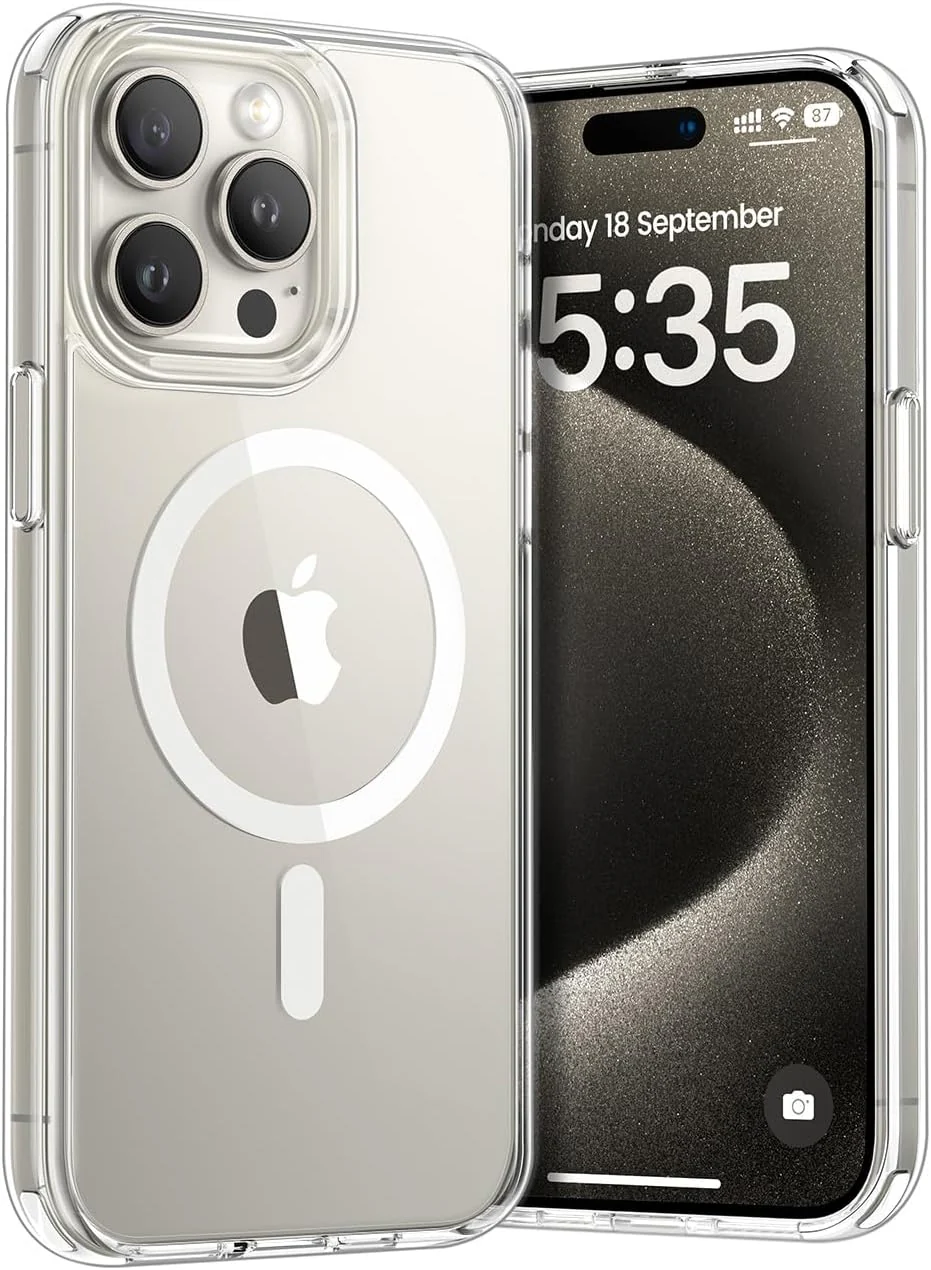 PROTECT  iPhone 15 Pro Max Magsafe Phone Case, Anti Scratch, Transparent, Protective, Clear, MSIP15PM
