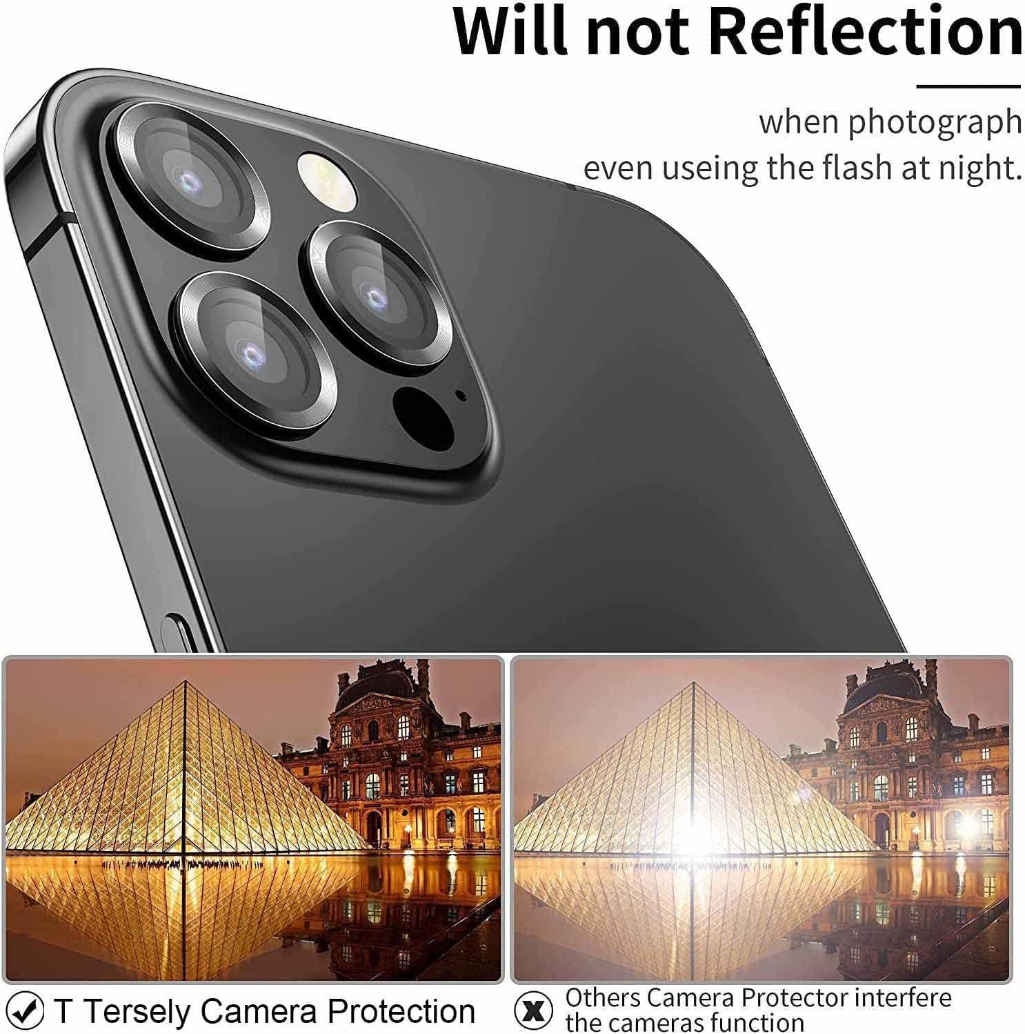 PROTECT  iPhone 15 Pro Xzoom Lens Protector, Sapphire Glass, Alloy Material, Ultra Clear, Premium Finish, Black, XIP15PBLK - Image 3