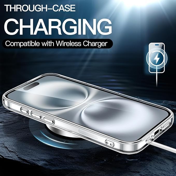 PROTECT  iPhone 16 Plus Magsafe Phone Case, Anti Scratch, Transparent, Protective, Clear, MSIP16PL - Image 4