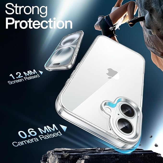 PROTECT  iPhone 16 Plus Magsafe Phone Case, Anti Scratch, Transparent, Protective, Clear, MSIP16PL - Image 5